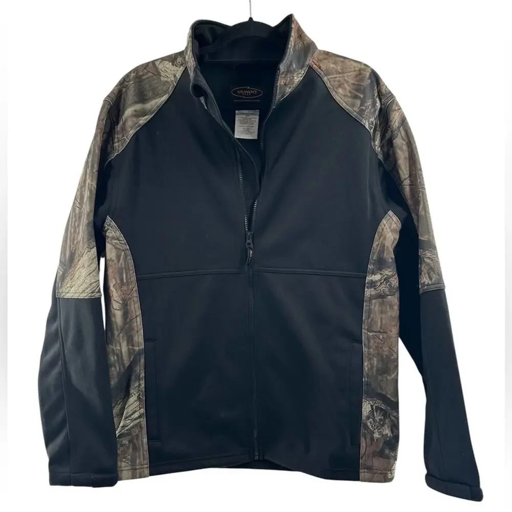 Yukon Gear Mossy Oak Camo Print Fleece Lined Full Zip Jacket Men's Size Medium